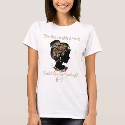 How Many Nights Reading 67 Funny Meme Six Seven Te T-shirt (Voorkant)