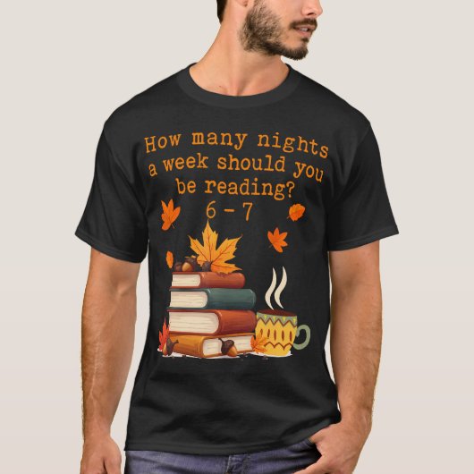 How Many Nights Reading 67 Funny Meme Six Seven Te T-shirt (Voorkant)