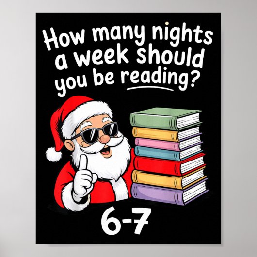 How Many Nights Reading Teacher 67 Christmas Six S Poster (Voorkant)