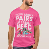 How Many Pairs Of Running Shoes Funny Runner Marat T-shirt (Voorkant)