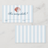 How many Shells Guessing Game Informatiekaartje (Voorkant / Achterkant)