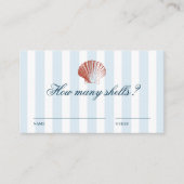 How many Shells Guessing Game Informatiekaartje (Voorkant)
