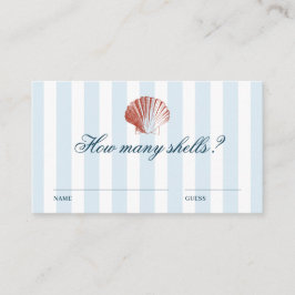 How many Shells Guessing Game Informatiekaartje