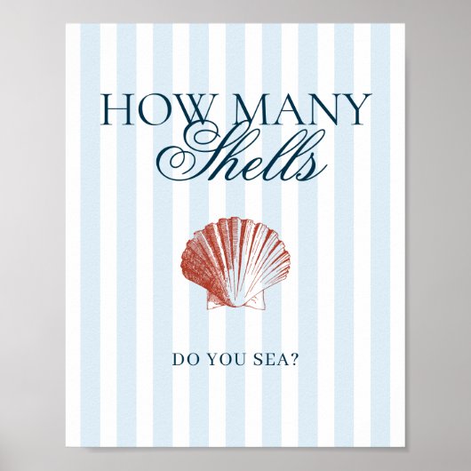 How many Shells Guessing Game Poster (Voorkant)