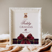 How many teddy grahams Teddy Bear Red Bow Poster