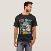 How Many Times 67 Teacher Meme Funny Clroom School T-shirt (Voorkant volledig)