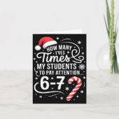 How Many Times I've Asked My Students To Pay Atten Kaart (Voorkant)