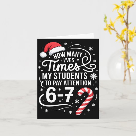 How Many Times I've Asked My Students To Pay Atten Kaart (Gele Bloem)