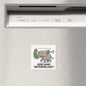 How Many Watermelons? Elephant Math Game Magneet (Insitu (Vaatwasser))