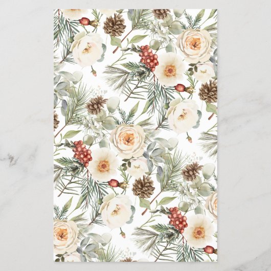 How old was She Winter Bridal Shower Game Card Flyer (Achterkant)