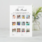 How Old Was The Bride Wedding Bridal Shower Game Kaart (Staand voorkant)