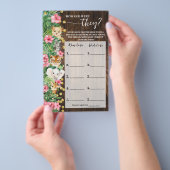 How old were They Pink Safari Shower Game Card Flyer (Hand)