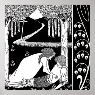 "How Sir Lancelot Was Discovered" by Aubrey Beards Poster