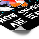 How Snowflakes Are Really Made Snowman Funny Chris Poster (Hoek)