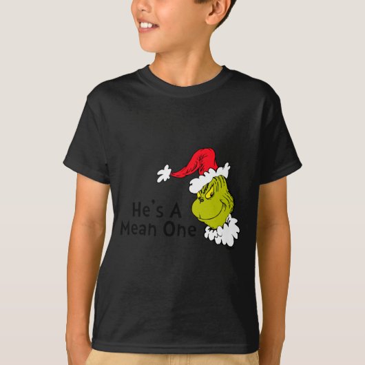 How Stole Christmas Hes A Mean One T-shirt (Voorkant)