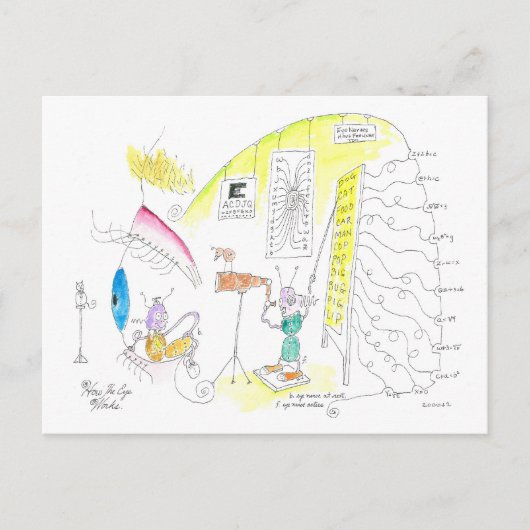 How the Eye Works Briefkaart (Voorkant)