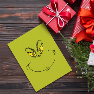 How the Grinch Stole Christmas Face Briefkaart