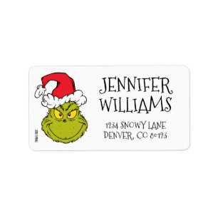 How the Grinch Stole Christmas Naughty Grinch Etiket
