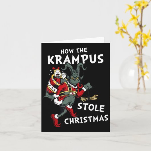 How The Krampus Stole Christmas  Kaart (Gele Bloem)
