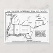 How the War Department Sees the US 1940 Briefkaart (Voorkant)