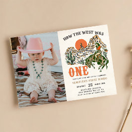 How The West was een Westerne Cowboy Verjaardagsfo Kaart