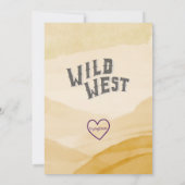 How the West was ONE, western 1st Birthday Kaart (Achterkant)