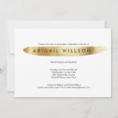 "How the years fly" Gold Script Graduparty Kaart (Achterkant)