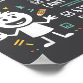 How To Be A Math Person Funny Teacher Student Pun Poster (Hoek)