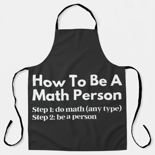How To Be A Math Person Schort (Voorkant)