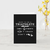 How To Be A Triathlete Don't Drown Don't Crash Don Kaart (Gele Bloem)