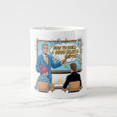 How to Build a $500 Billion Empire Pop Art Mug Grote Koffiekop (Voorkant)