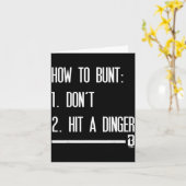 How To Bunt 1 Don't 2 Hit A Dinger  Kaart (Gele Bloem)