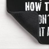 How To Bunt Don't Hit A Dinger Funny Baseball  Muismat (Hoek)