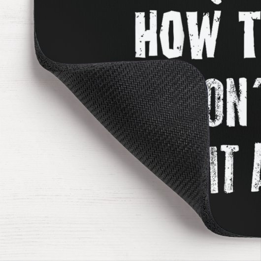 How To Bunt Don't Hit A Dinger Funny Baseball  Muismat (Hoek)