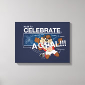 How to Celebrate a Goal With TAZ™ Canvas Afdruk (Voorkant)