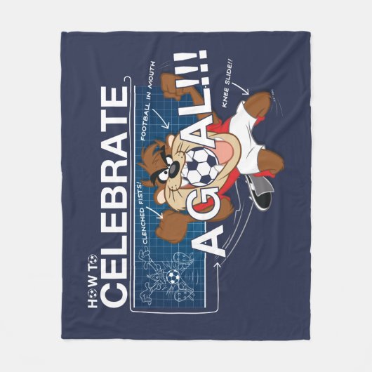 How to Celebrate a Goal With TAZ™ Fleece Deken (Voorkant)