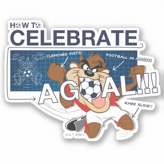 How to Celebrate a Goal With TAZ™ Sticker (Voorkant)