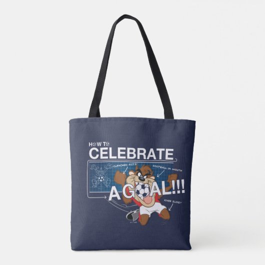 How to Celebrate a Goal With TAZ™ Tote Bag (Achterkant)