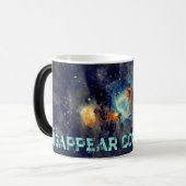 How to Disappear Into the Cosmos Magische Mok (Voorkant links)