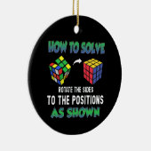 How To Solve Puzzle Cube Cubing Keramisch Ornament (Rechts)