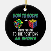 How To Solve Puzzle Cube Cubing Keramisch Ornament (Voorkant)