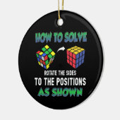 How To Solve Puzzle Cube Cubing Keramisch Ornament (Links)