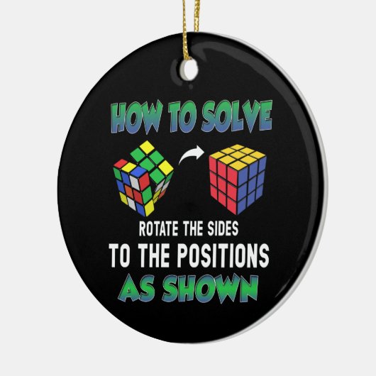 How To Solve Puzzle Cube Cubing Keramisch Ornament (Links)