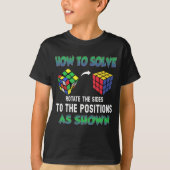How To Solve Puzzle Cube Cubing T-shirt (Voorkant)