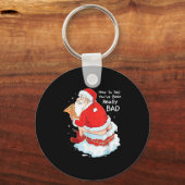 How To Tell When Youve Been Bad Christmas Naughty Sleutelhanger (Voorkant)