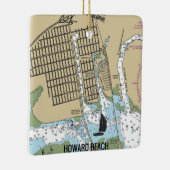 Howard Beach New York City Chart Keramisch Ornament (Rechts)