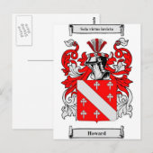 Howard Coat of Arms Briefkaart (Voorkant / Achterkant)