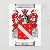 Howard Coat of Arms Briefkaart (Voorkant)
