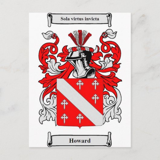 Howard Coat of Arms Briefkaart (Voorkant)