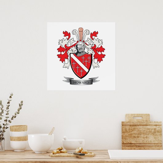 Howard Coat of Arms Poster (Keuken)